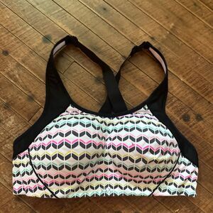 Victoria’s Secret sporty multicolored padded 36B racerback bra